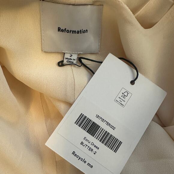 Reformation Ecru Dress Butter - Picture 11 of 13
